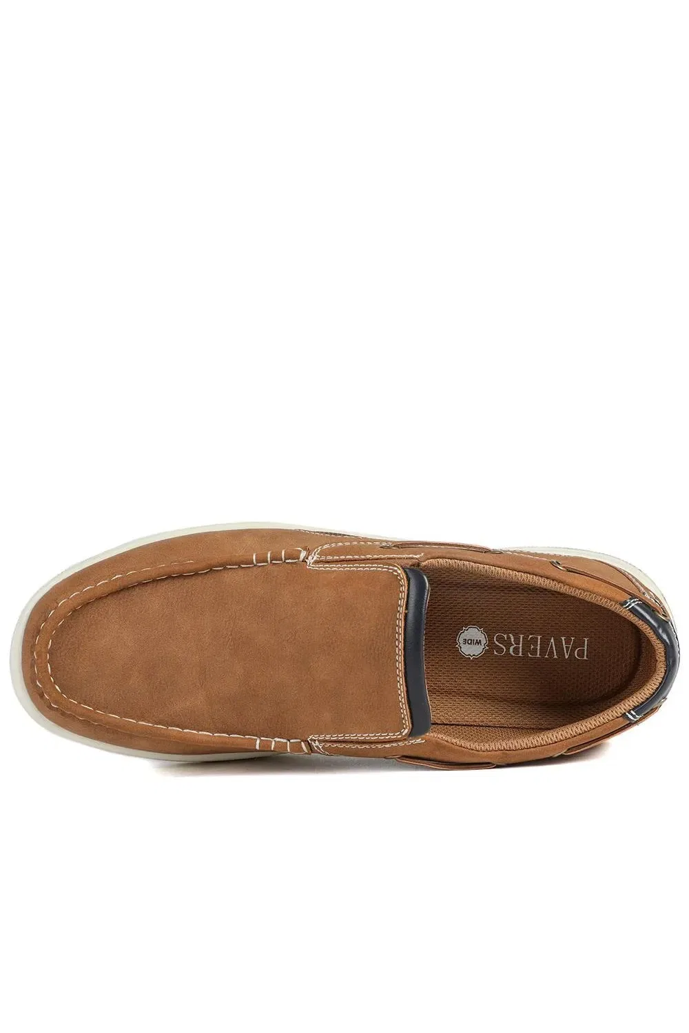 Повседневные туфли slip-on широкой полноты Pavers, бежевый — фото 4