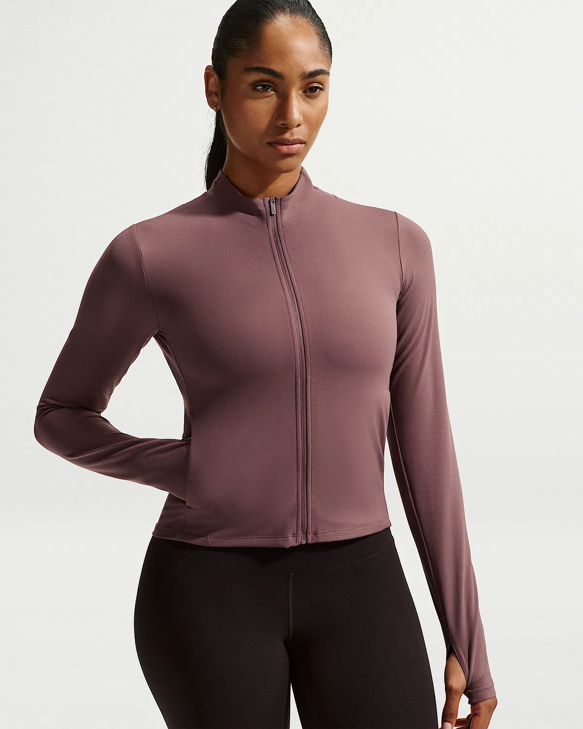 Женская куртка Nike Zenvy Dri-FIT на молнии, Tattoo/White
