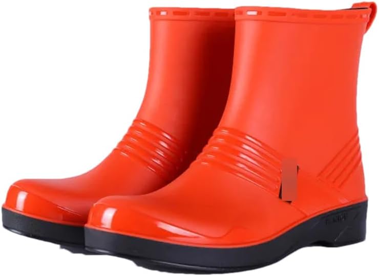 

Водонепроницаемые мужские резиновые сапоги для рыбалки, безопасные резиновые ботинки Wjnvfioo, оранжевый