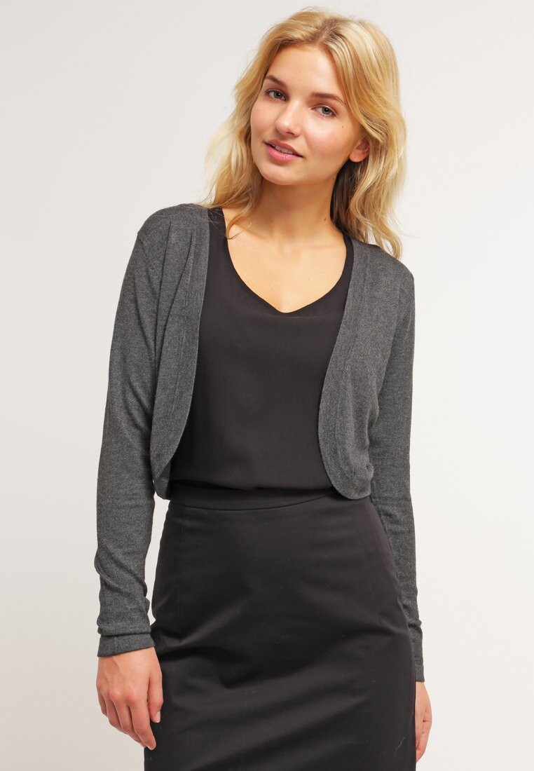 

Кардиган Kaffe Astrid Bolero, серый