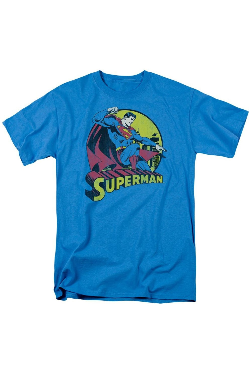 

Футболка с коротким рукавом для взрослых DC Comics Superman Gildan, бирюзовый
