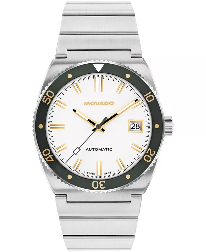 

Мужские часы Ondoplan Swiss Automatic в стальном корпусе, 39 мм Movado