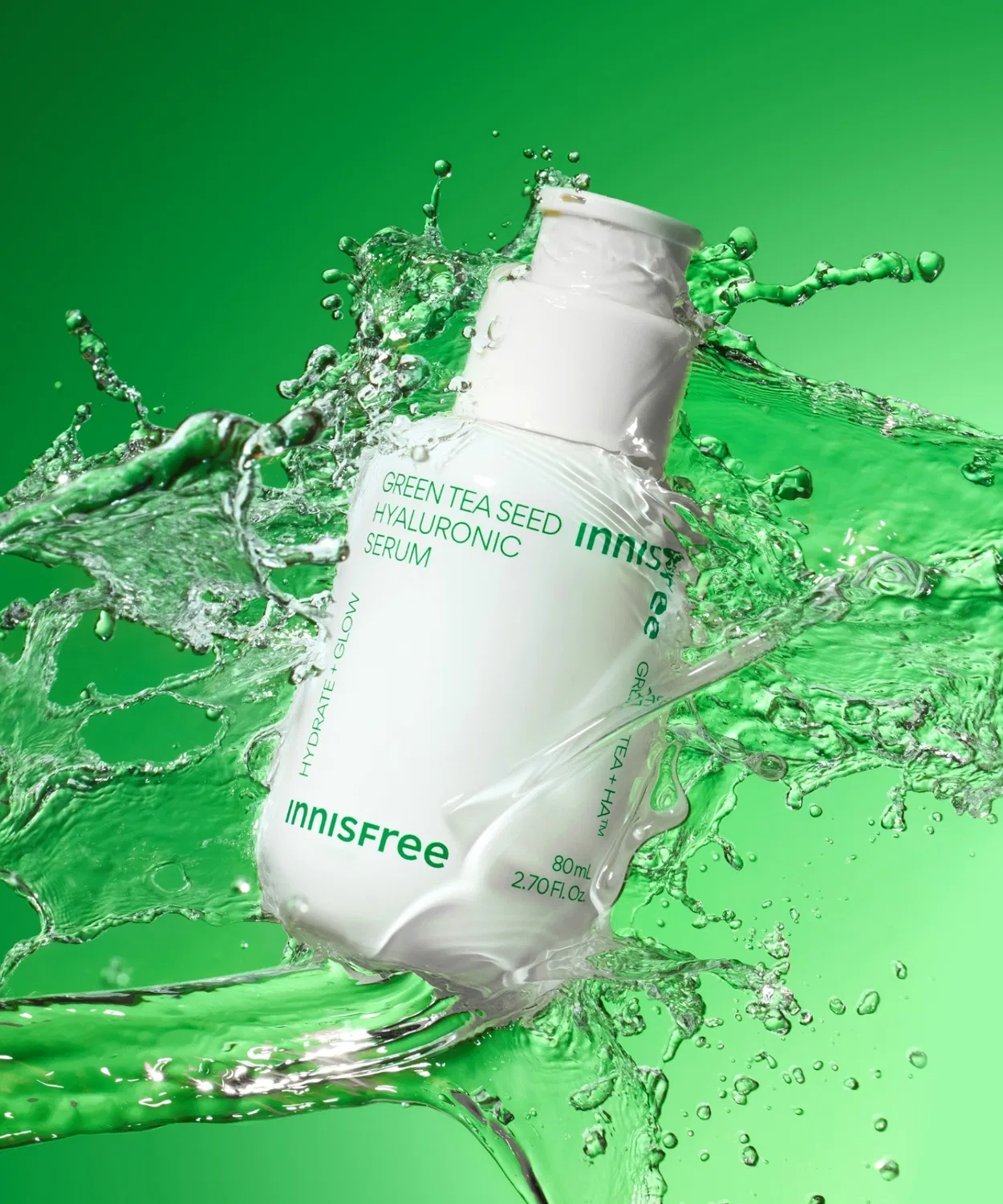 Бустер Innisfree — Увлажняющая Green Tea Seed Hyaluronic Serum, 30 мл