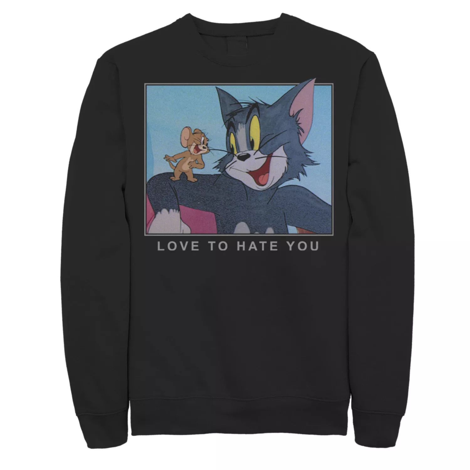 

Мужская толстовка с портретом Tom And Jerry Love To Hate You Licensed Character