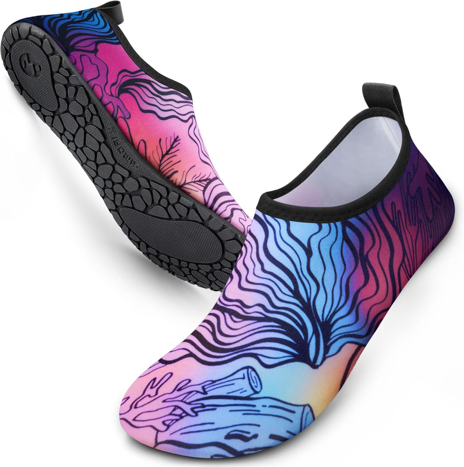 

Водные туфли SIMARI для женщин и мужчин, для плавания, акваноски, аксессуары для пляжа и бассейна, серфинга, реки, лодки, каяка, моря, йоги, упражнений на песке, спортивные аксессуары, 1n-coral at Sea