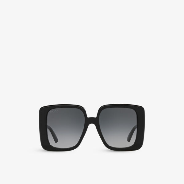 

GC002074 GG1314S солнцезащитные очки в квадратной оправе из переработанного ацетата Gucci, черный