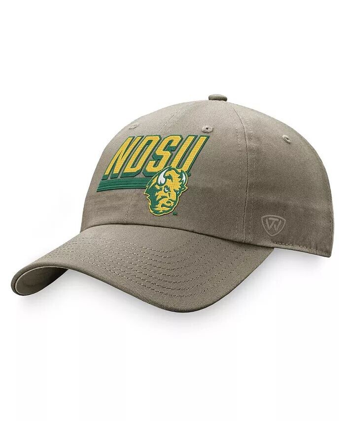 

Мужская регулируемая шапка цвета хаки NDSU Bison Slice Top Of The World, бежевый