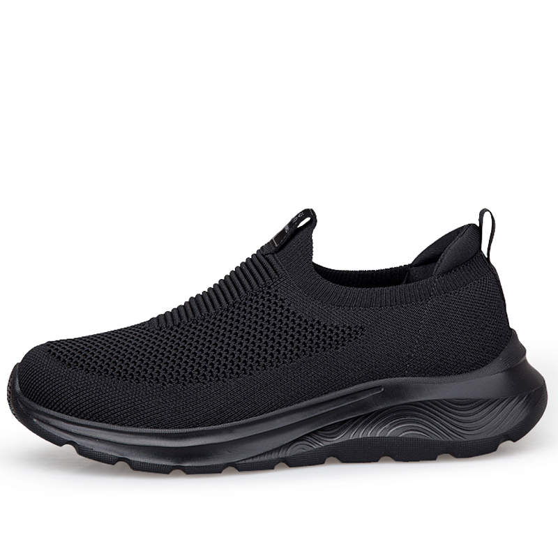 

YUZHAOLIN Антискользящие износостойкие низкие повседневные кроссовки унисекс черные, цвет Black