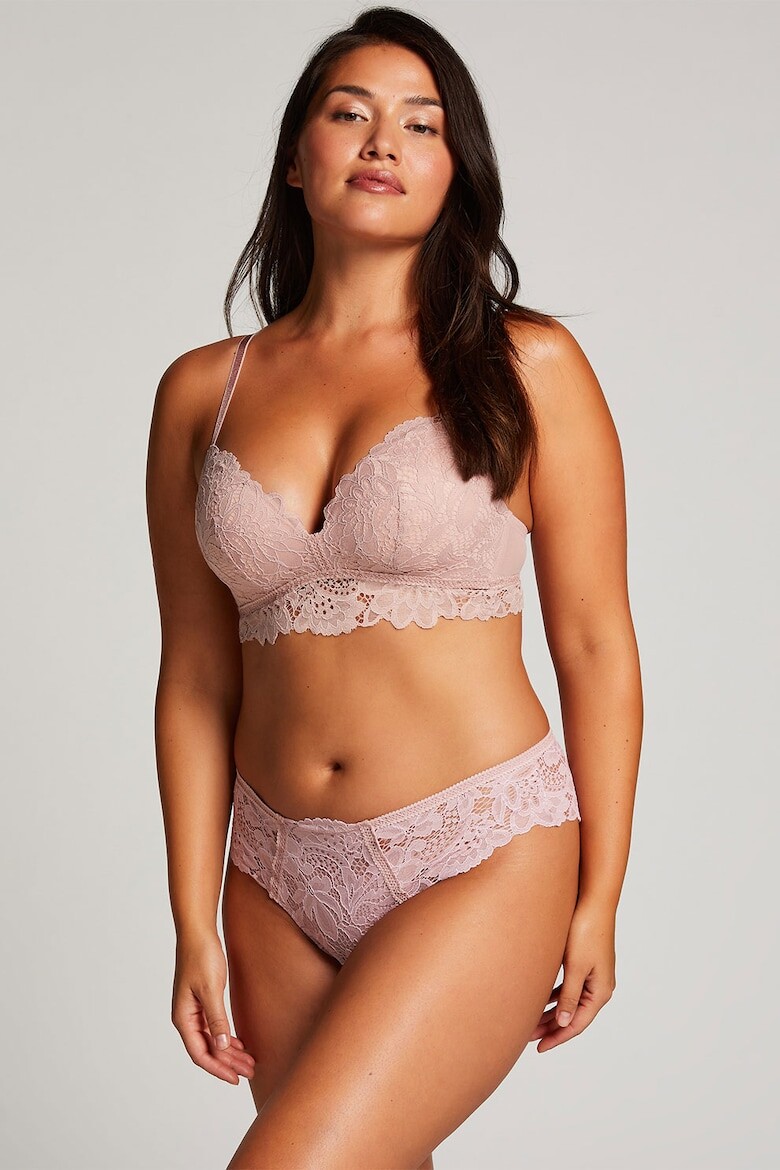 

Хипстерское кружевное бикини Shiloh Hunkemoller, розовый