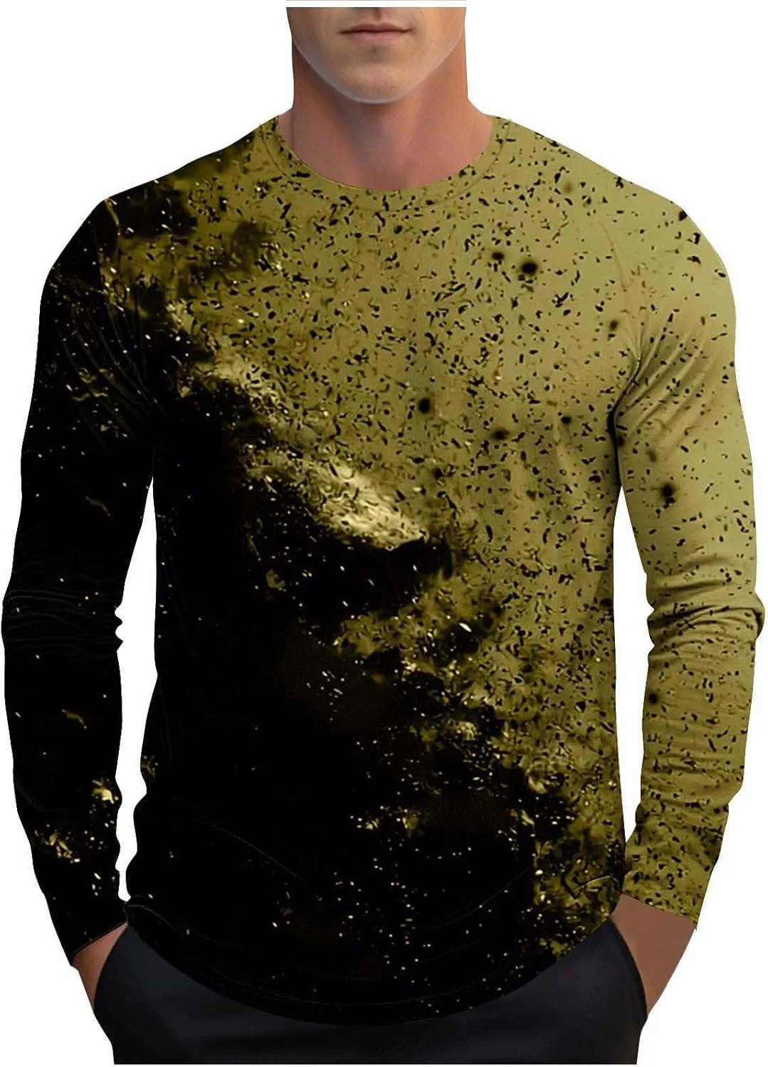 

Футболка Muscle Tee для мужчин с градиентом, длинный рукав