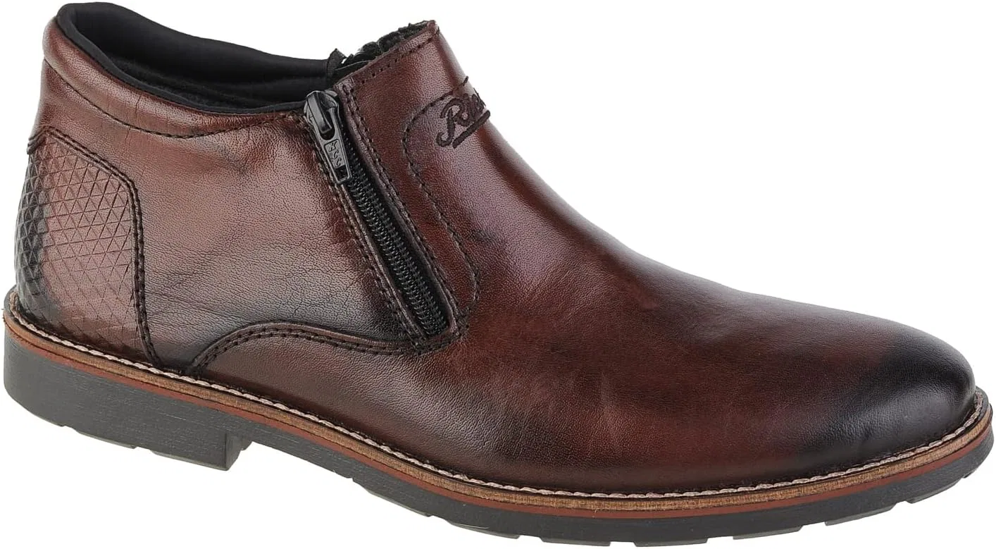Мужские зимние ботинки Rieker на шнуровке, Brown