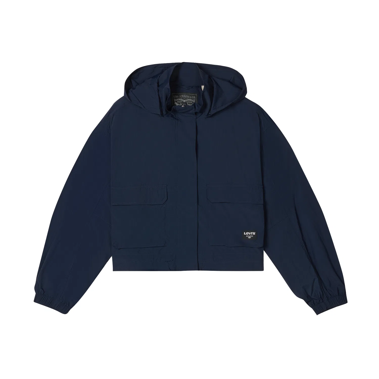 Куртка женская Dark Blue с отстегивающимся капюшоном, тонкая Levis