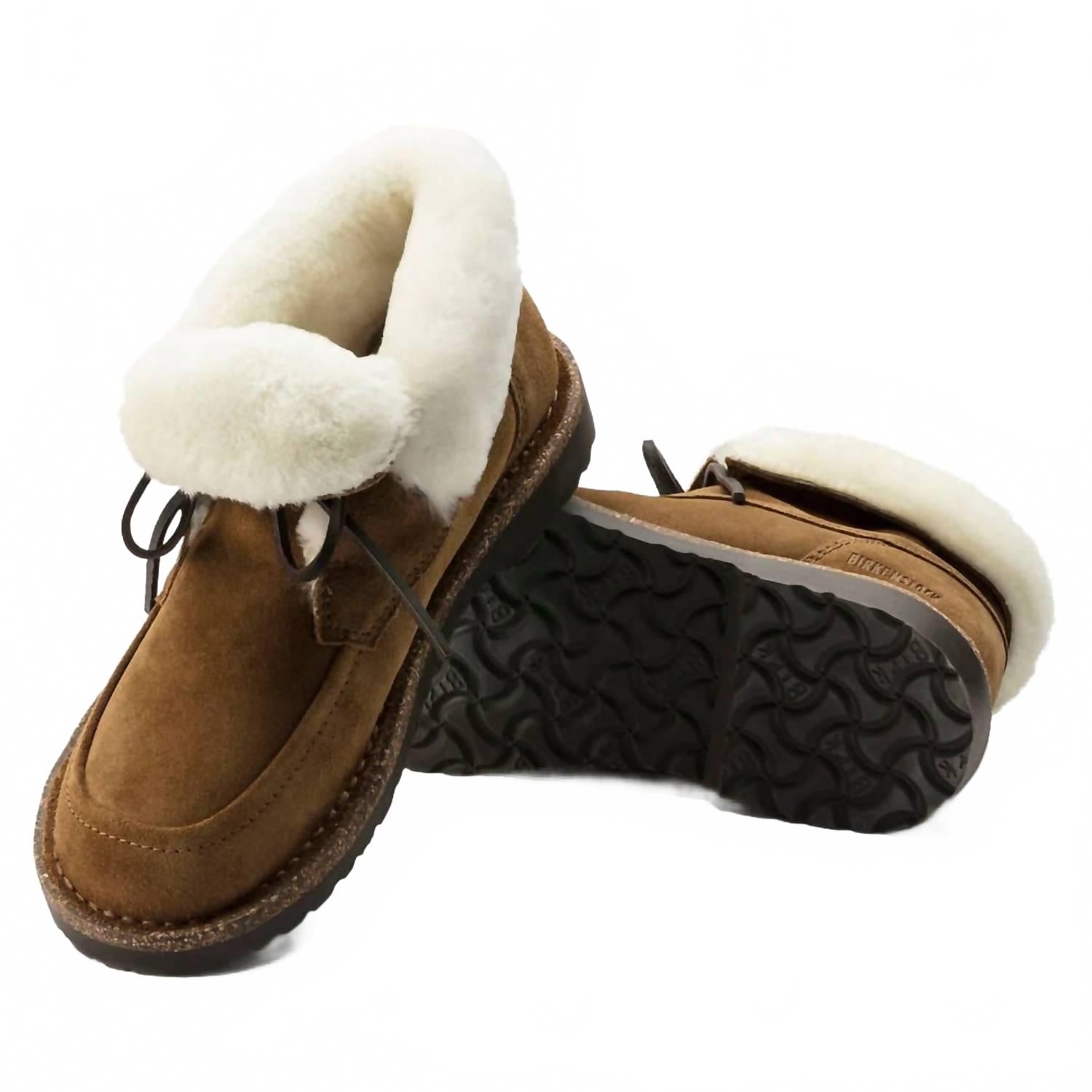 Женские мюли Bakki Tea Hydrophobic в коричневом цвете Birkenstock — фото 2