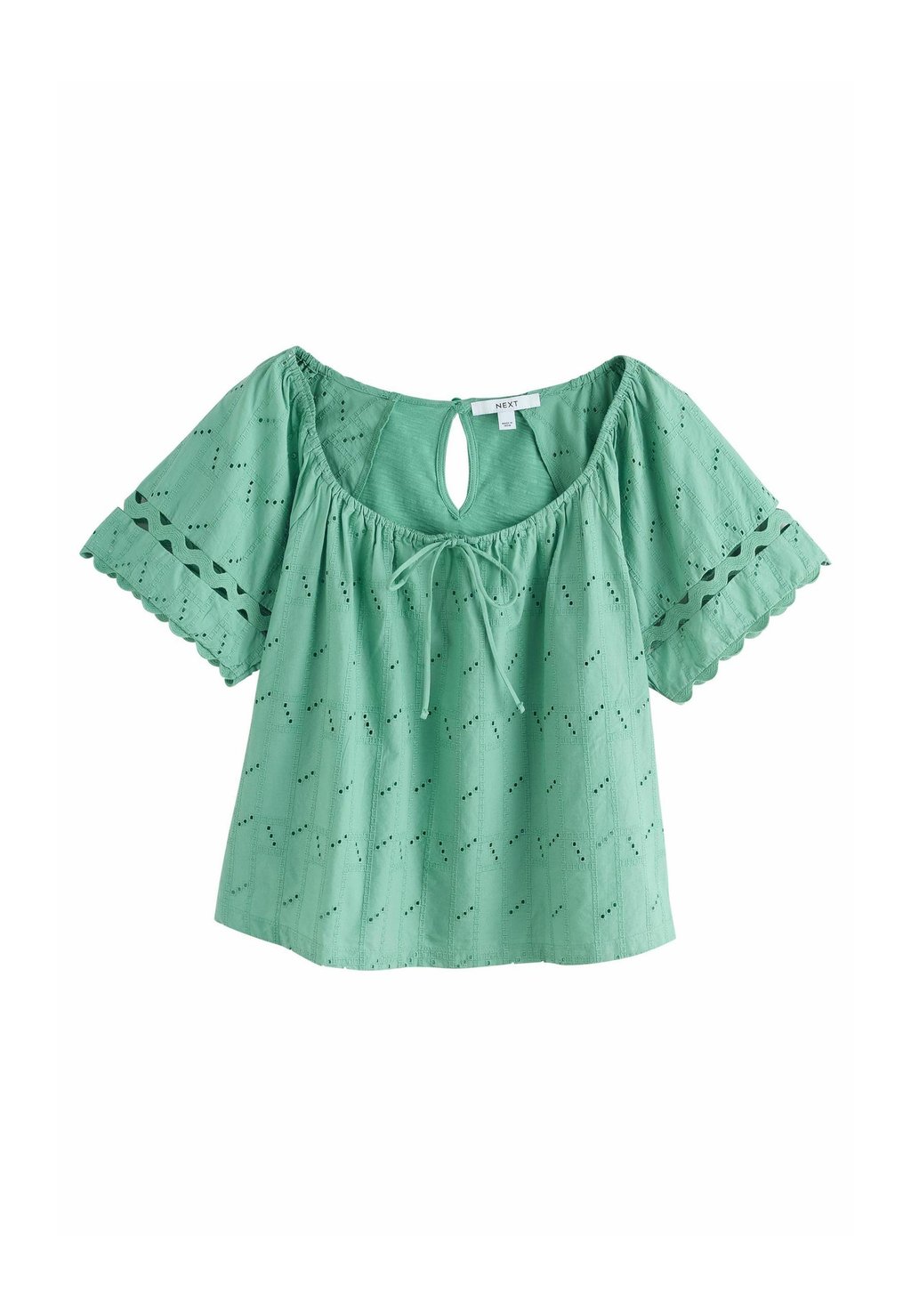 

Блуза REGULAR FIT BRODERIE SHORT SLEEVE Next, синий