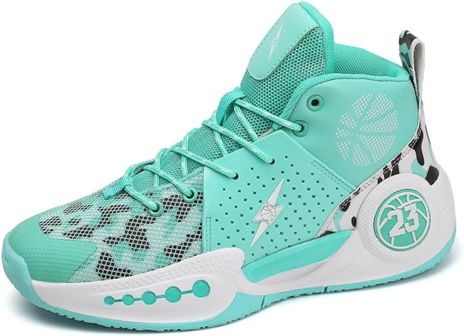 

Высокие кроссовки для баскетбола для мужчин и женщин, дышащие, для бега и тренировок на улице, модные спортивные кроссовки унисекс, размер US 13, большие размеры Spedify, зеленый