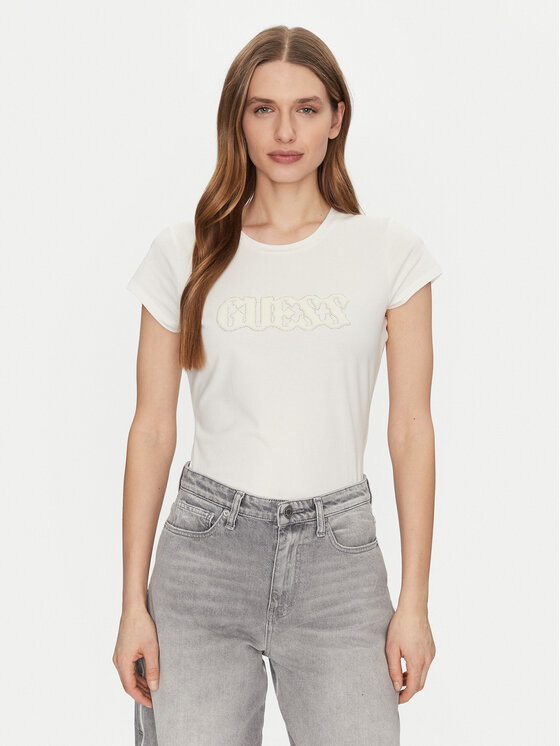 

Футболка обычного кроя W5GI42 J1314 Guess, экрю