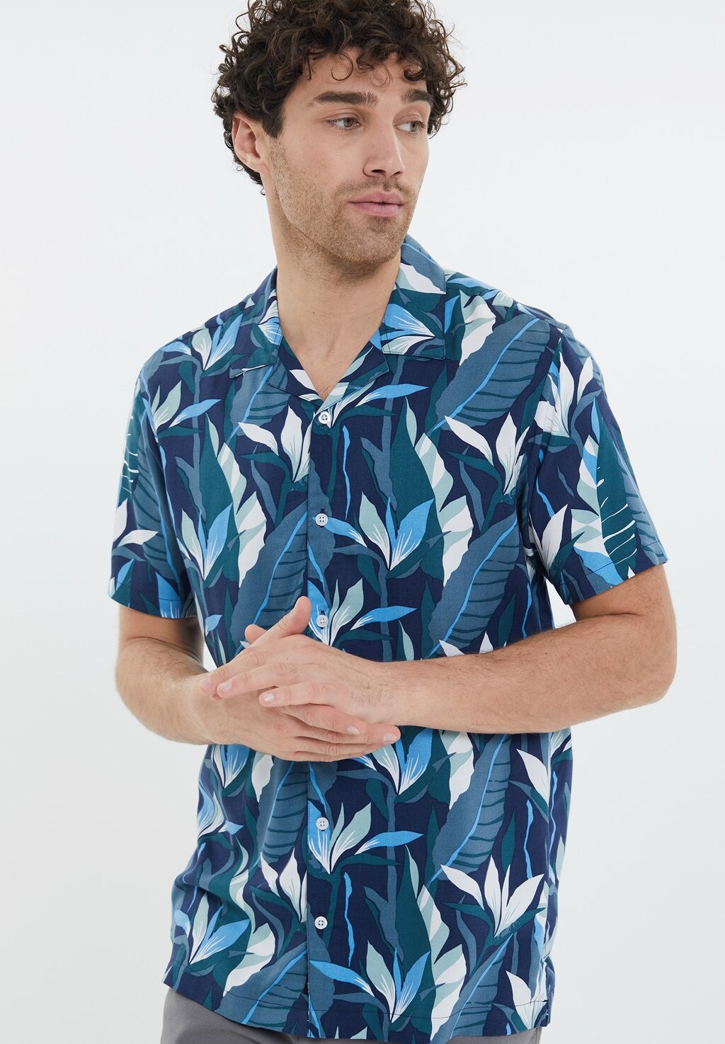 

Рубашка TURNER Threadbare, цвет blue