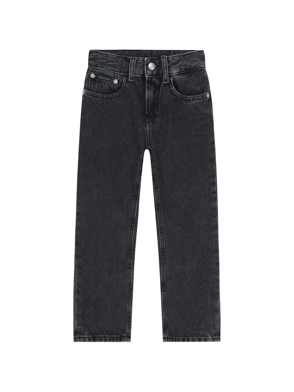 Джинсы с нашивкой с логотипом Calvin Klein Kids, черный