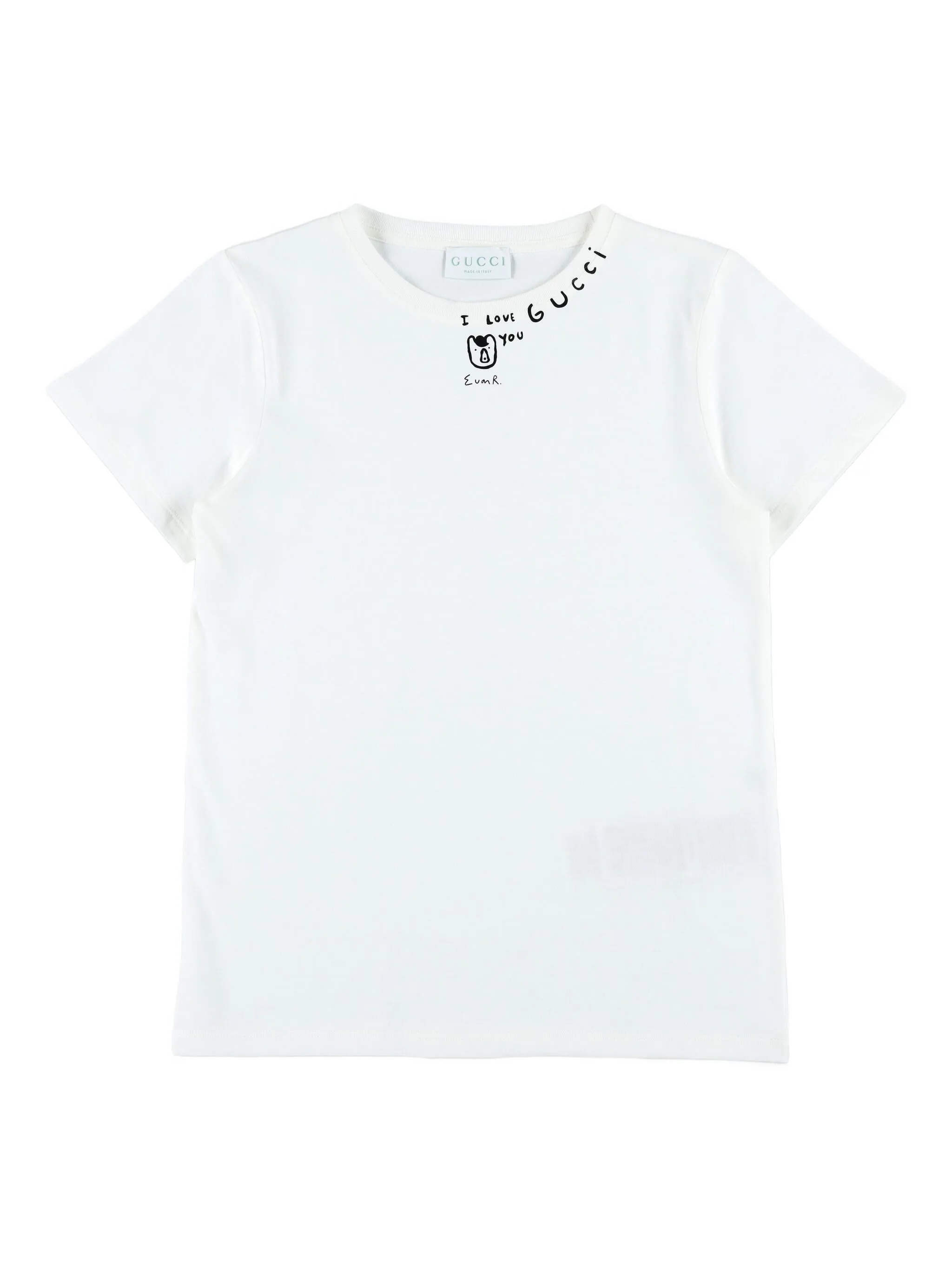 

Футболка с принтом Gucci Kids, белый