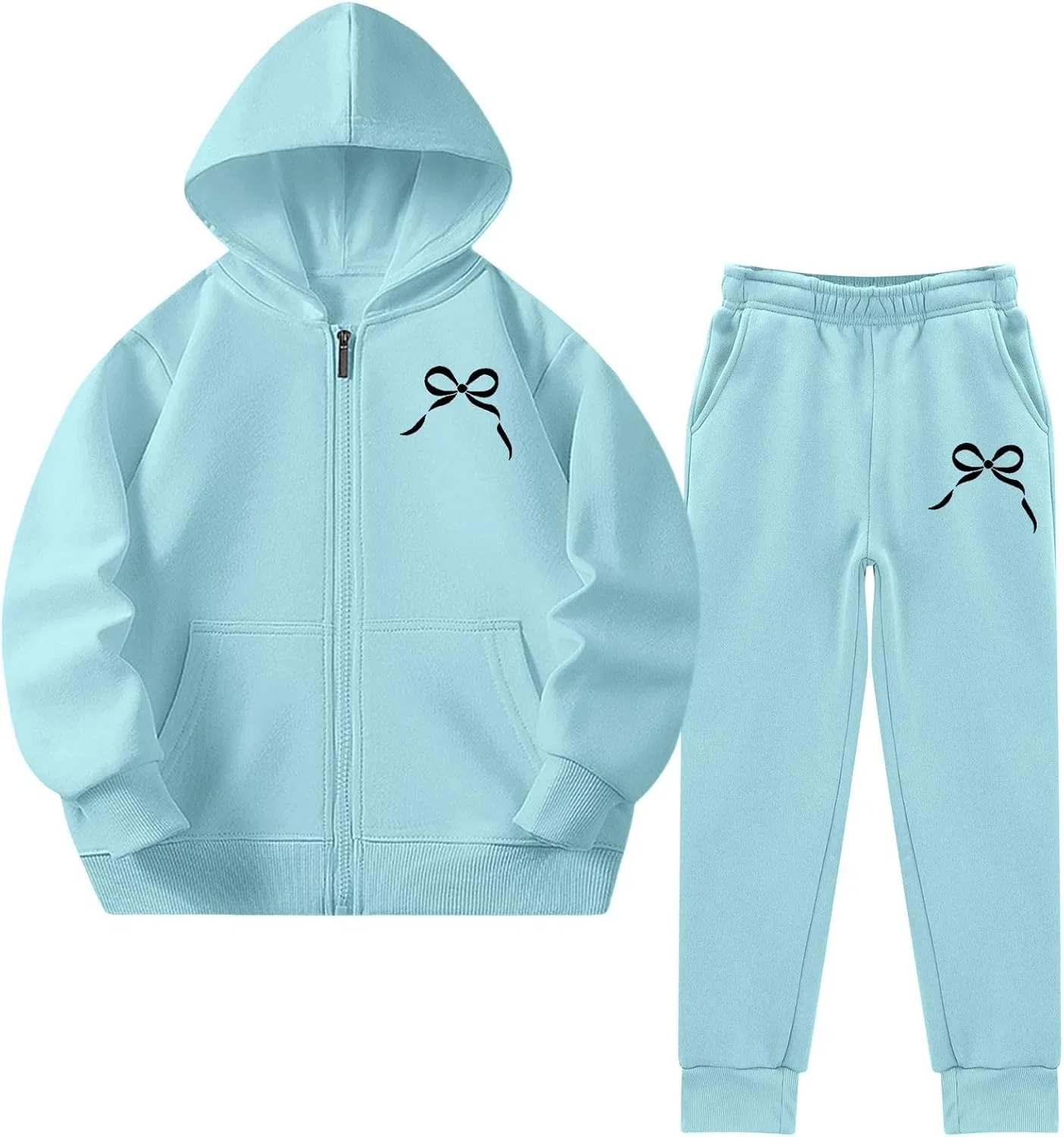 Детский спортивный костюм с принтом, Generic, Light Blue