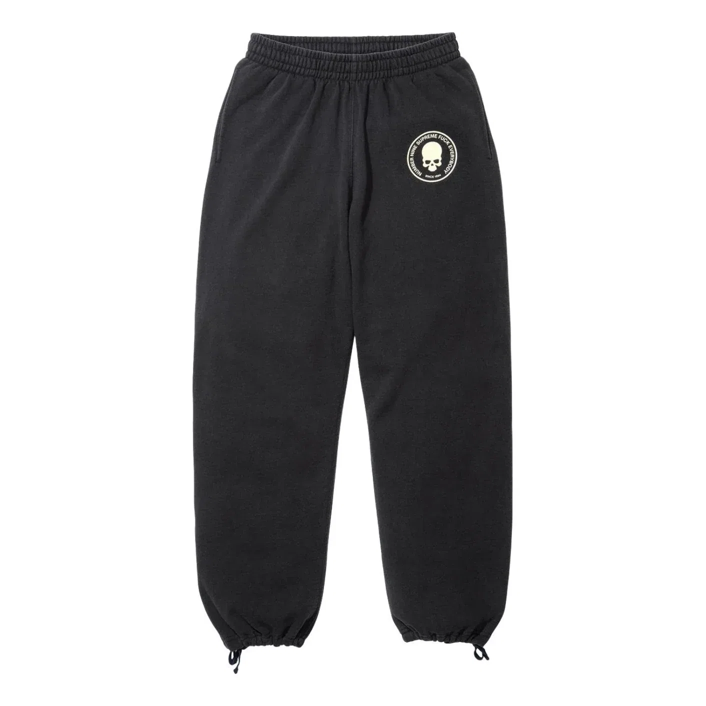 Спортивные штаны Supreme FW25 x Number (N)ine на шнуровке, черные, FW25P54-BLACK