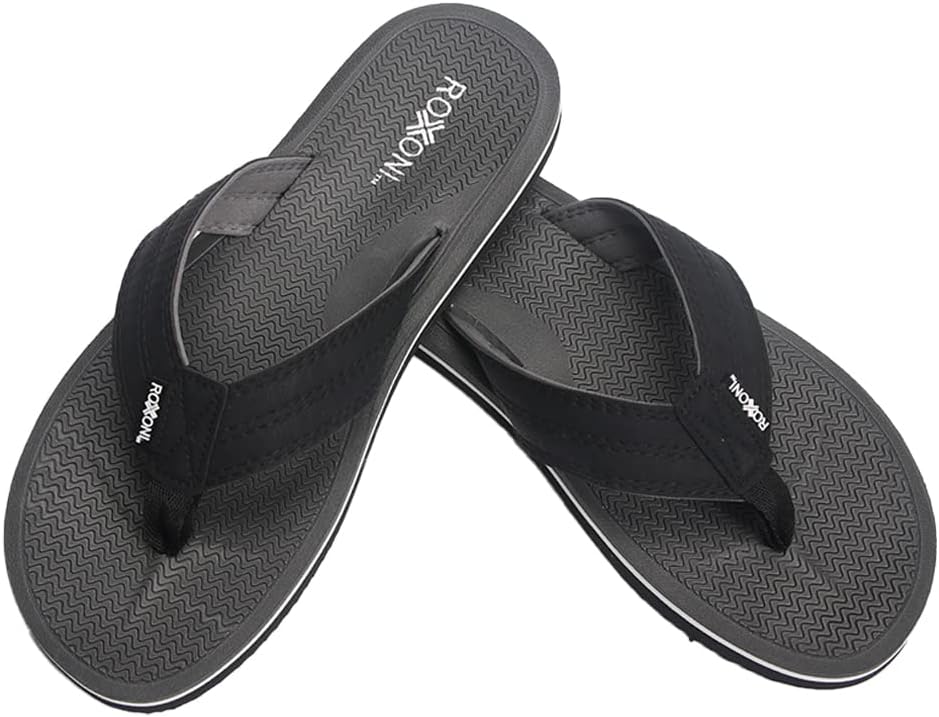 

Мужские вьетнамки Roxoni для пляжа/бассейна, черный