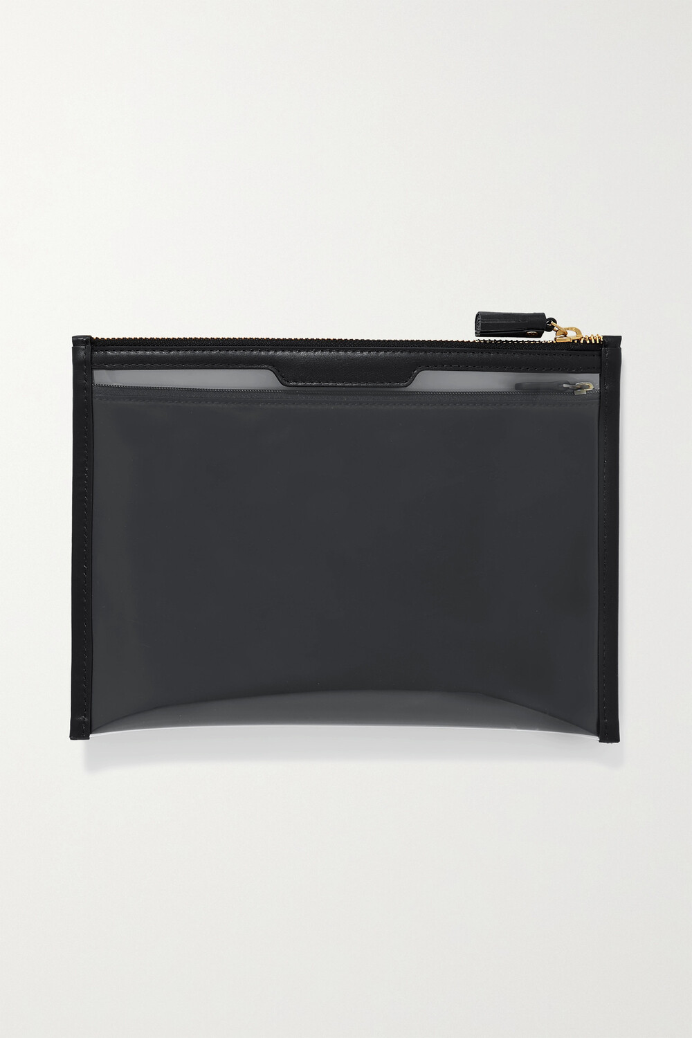 

ANYA HINDMARCH Сумка Safe Deposit из ПВХ с кожаной отделкой, черный