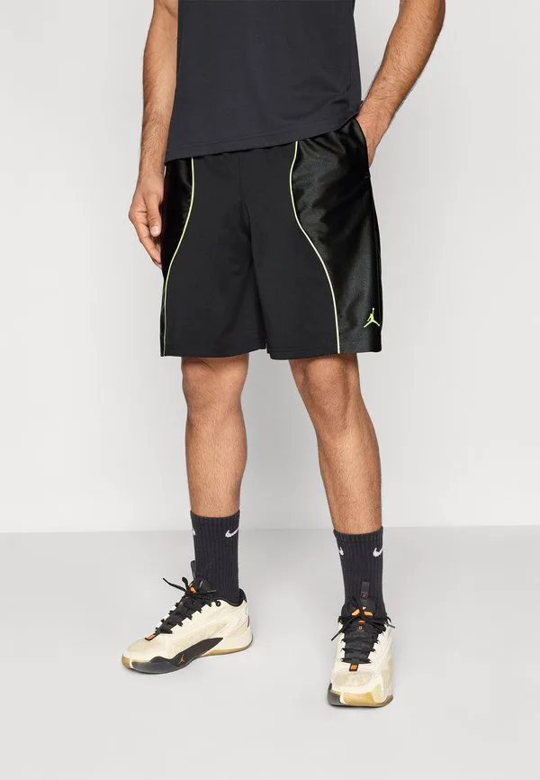 Спортивные шорты в стиле y2k Jordan, Black/Luminous Green