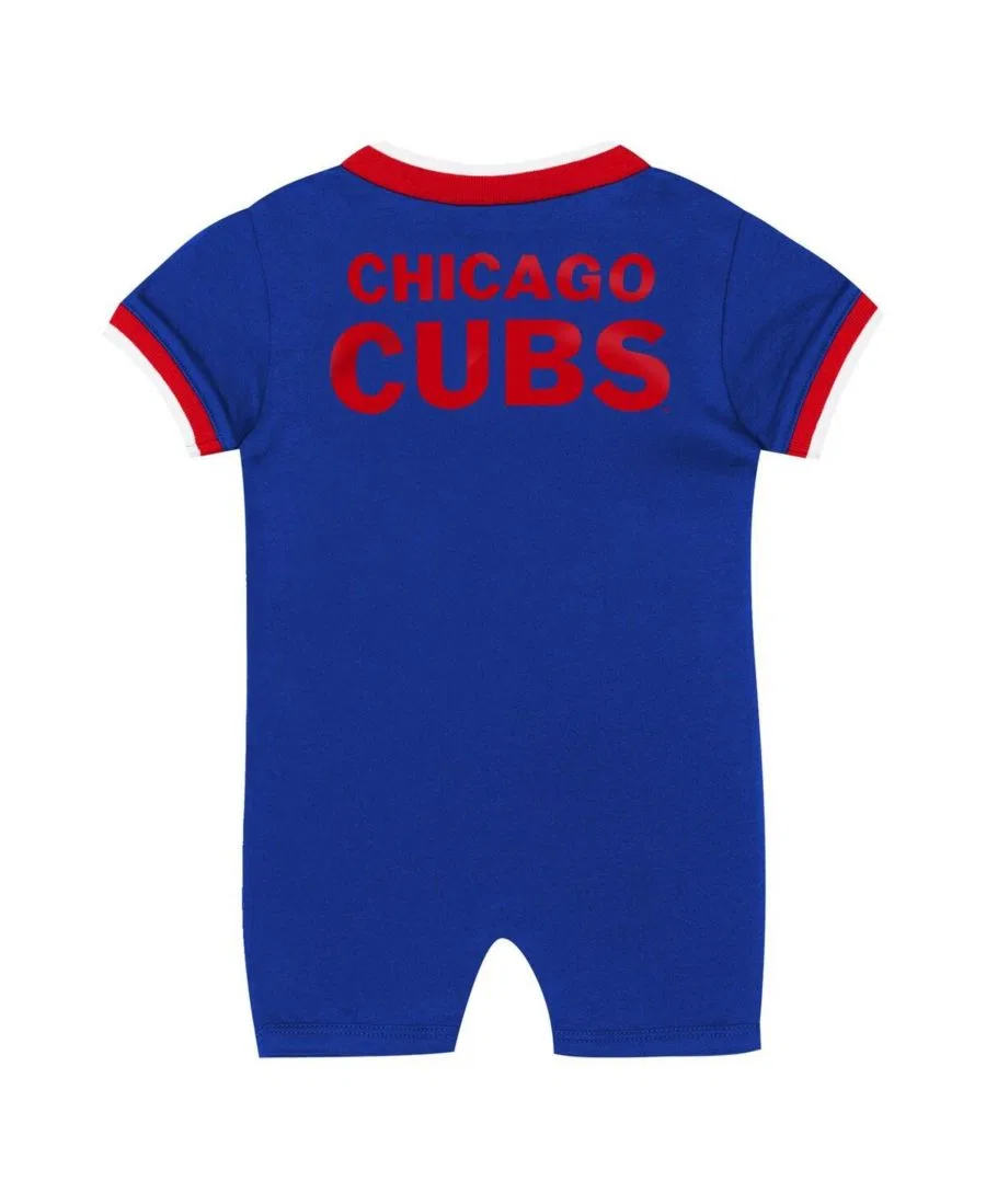 Детский комбинезон для мальчиков и девочек Royal Chicago Cubs Pinch Coverall Outerstuff, цвет Royal — фото 3