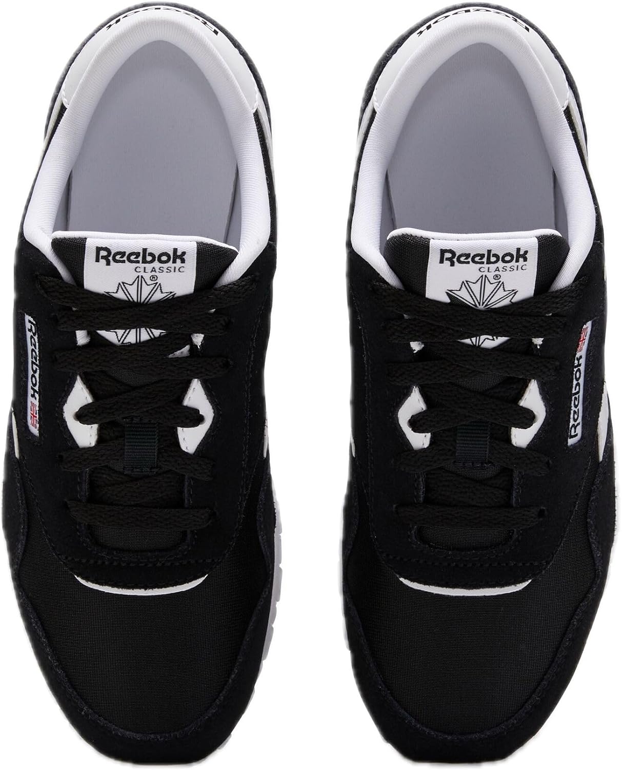 Мужские классические кроссовки Reebok из нейлона, белый/черный — фото 3