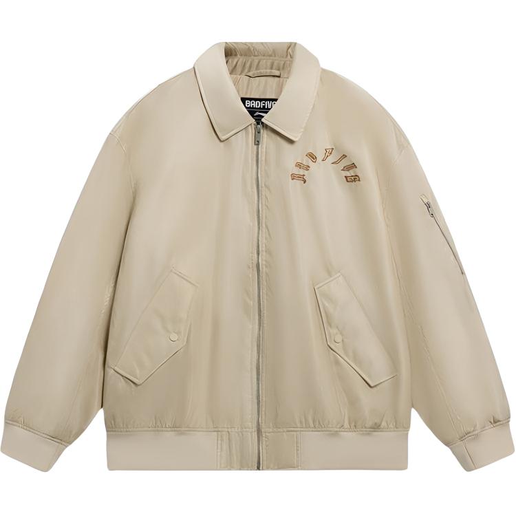 

Куртки Li Ning мужские с отложным воротником, средней высоты, другие варианты., светлый milk umber