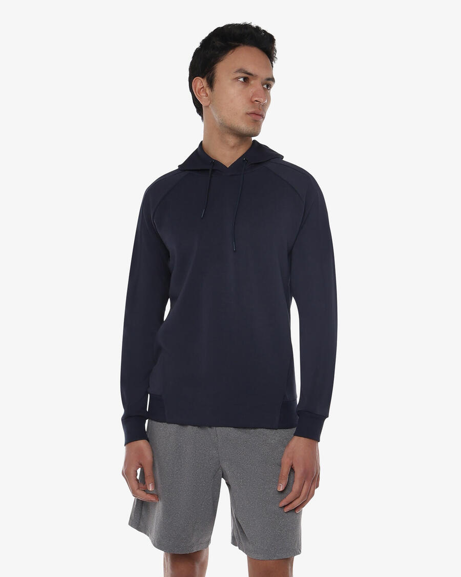 

JAKED Темно-синяя мужская синтетическая толстовка для фитнеса