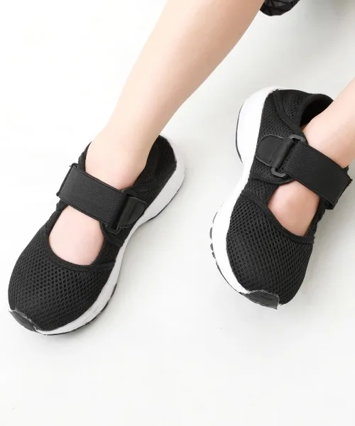 Детские сандалии с сеткой Mesh Shoes devirock черные