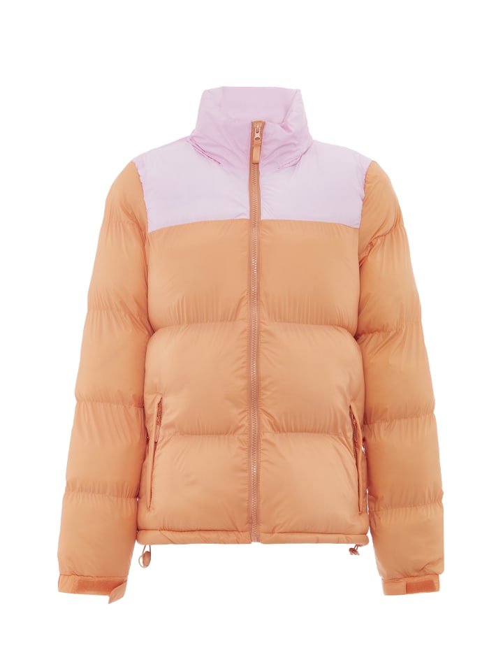 

Женская стеганая куртка в нежно-абрикосовом цвете myMo