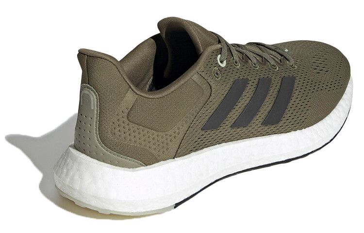 Кроссовки мужские Pure Boost 21 с низким верхом, оливково-зеленые Adidas — фото 3
