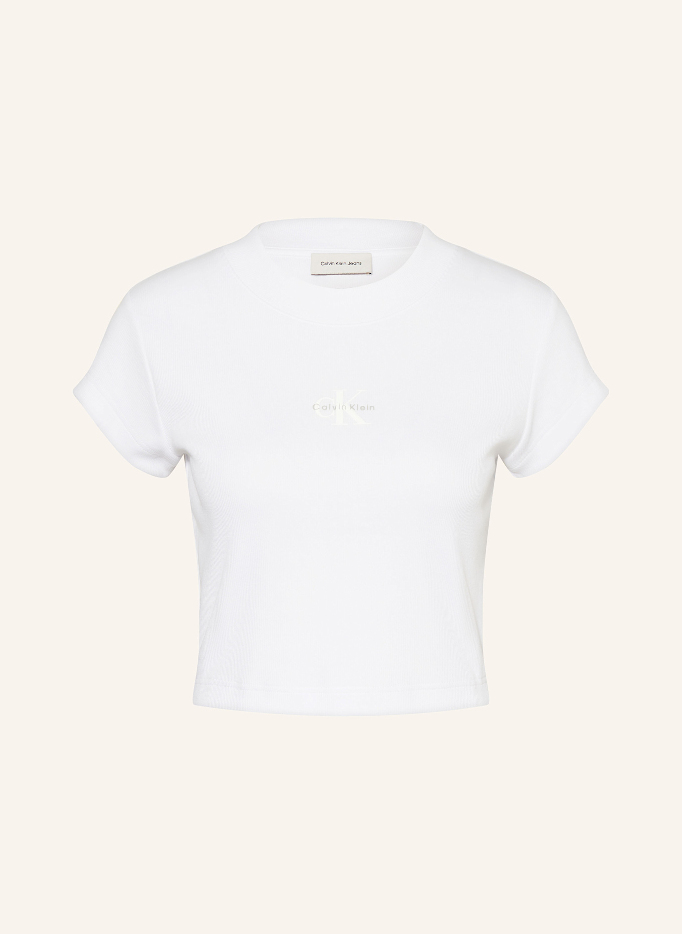 

Укороченная рубашка Calvin Klein Jeans, белый