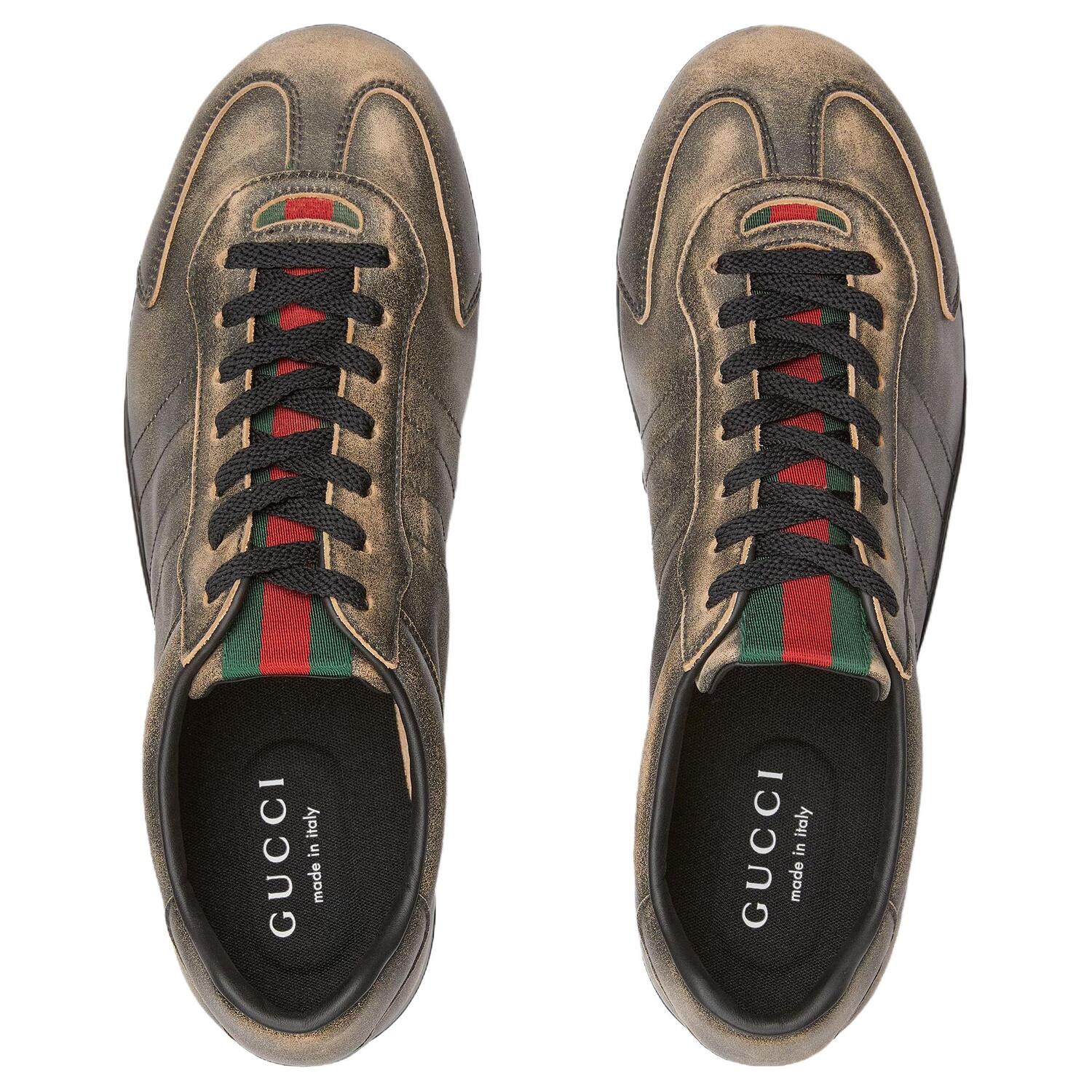 Кроссовки Shift Low top Casual мужские GUCCI, коричневый — фото 4