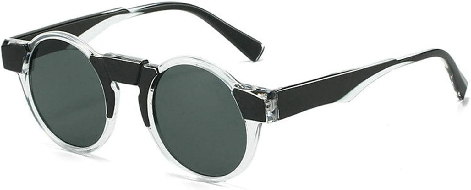 

Солнцезащитные очки Willochra Retro Small Round для женщин, модные, конфетных оттенков, защита от УФ-излучения UV400, для мужчин, трендовые, в стиле панк, черные и зеленые, C7