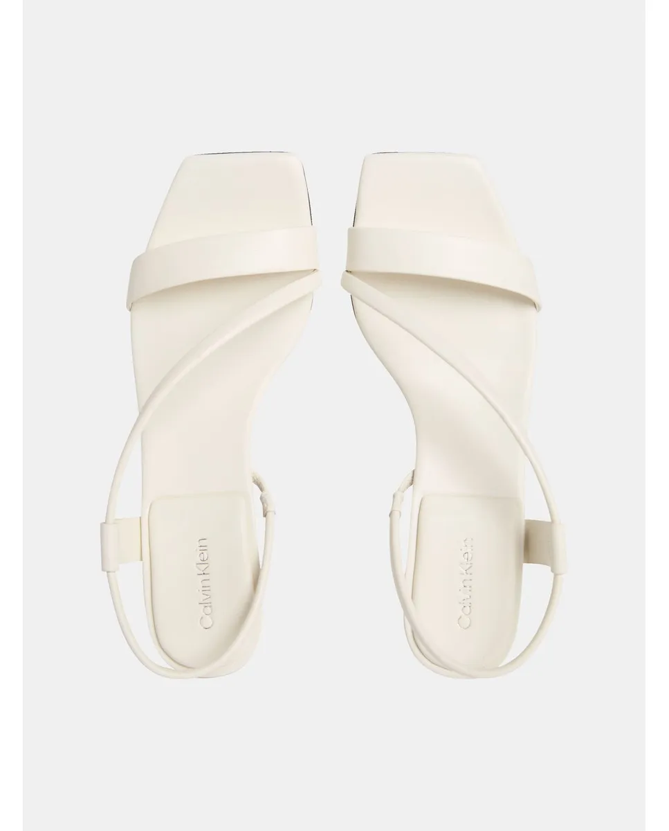 сандалии на каблуке Calvin Klein, белый — фото 3