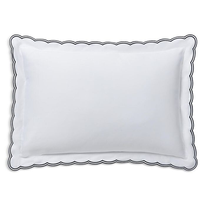 

Подушка Malin Scallop Organic Cotton Sham, Standard Ralph Lauren, синий
