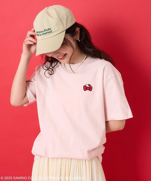 

FREAK'S STORE Футболка с принтом Hello Kitty на спине, лимитированная серия, Sanrio, розовый