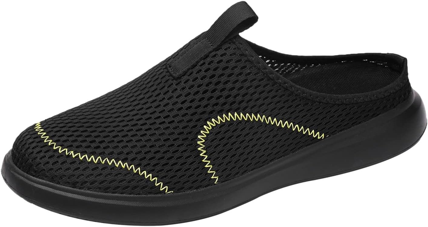 

Мужские удобные дышащие спортивные сандалии с поддержкой, для улицы, повседневные, нескользящие, ортопедические кроссовки, обувь для прогулок, на легком носке Generic, черный