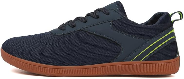 

Мужские кроссовки для ходьбы с дышащей вязаной верхней частью для комфортной походки, мягкая подошва, легкие обувь для фитнеса и ежедневного ношения - гибкие беговые кроссовки с поддержкой свода стопы Qacksv, синий