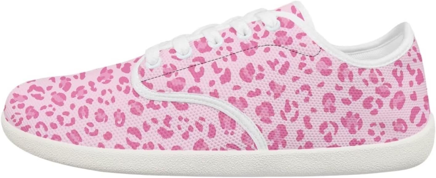 

Кроссовки Forchrinse Black Dog с отпечатком лапы, для прогулок, женские и мужские, низкие, минималистичные босоножки с широким носком, удобные обувь для повседневной носки и работы, розовый