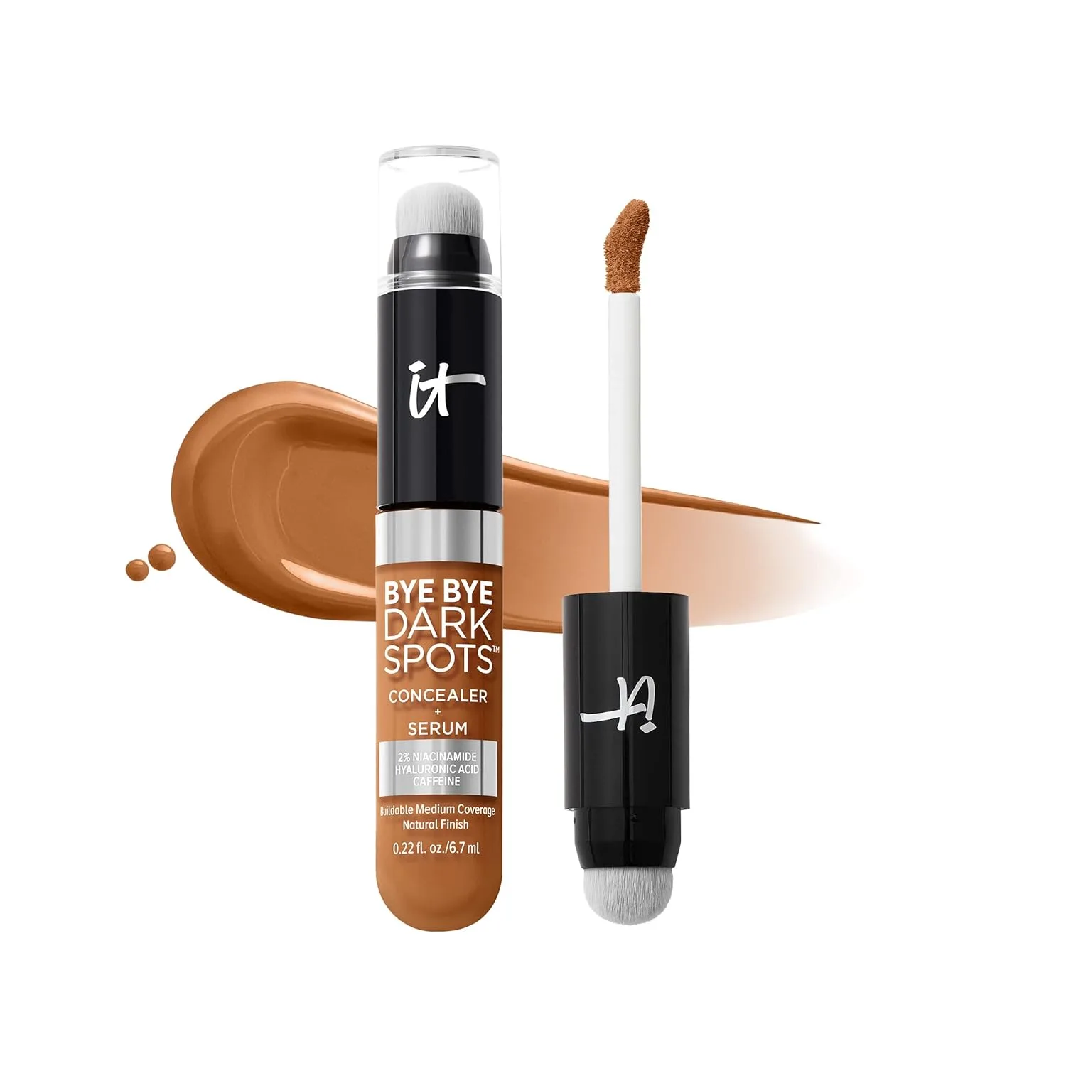 Консилер-сыворотка IT Cosmetics Bye Bye Dark Spots, осветляющий, среднее покрытие, оттенок 44 Tan Warm