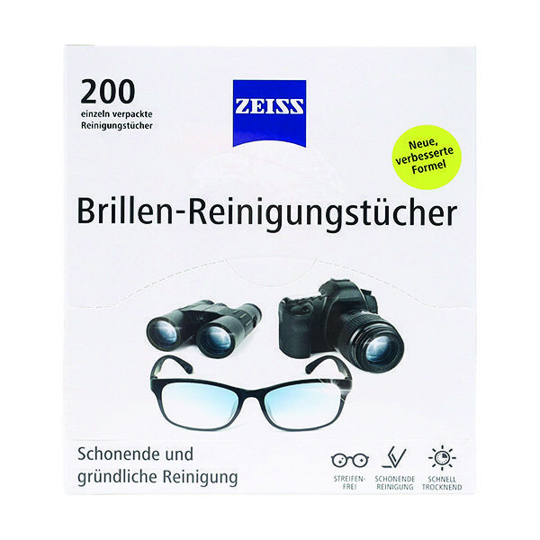 

Zeiss, Салфетки для чистки очков и дисплеев, Белые, 200 шт