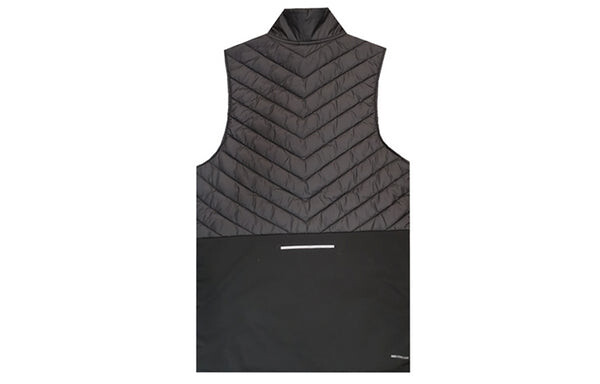 Жилет loose stand collar woven pattern zipper vest black Nike, черный — фото 2