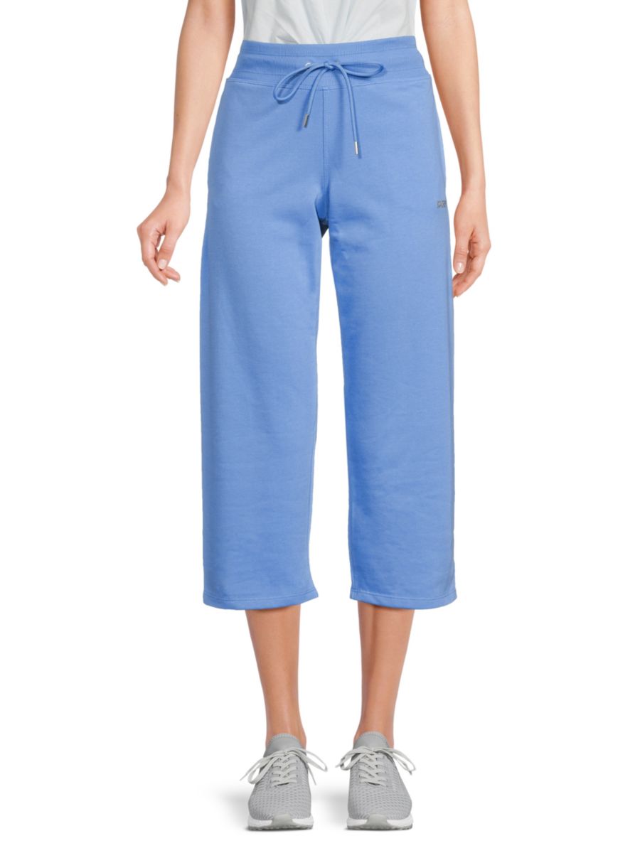 

Укороченные брюки с логотипом Mini Stud DKNY, цвет Cornflower
