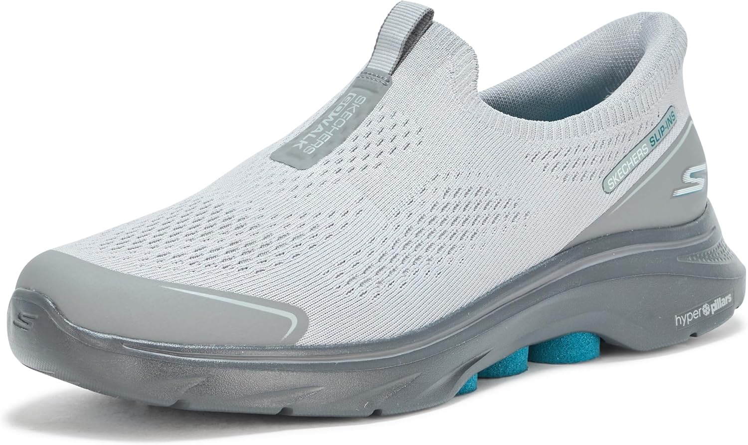 

Мужские кроссовки Skechers Go Walk 7 без шнурков- легкая эволюция кроссовок, серый/угольный