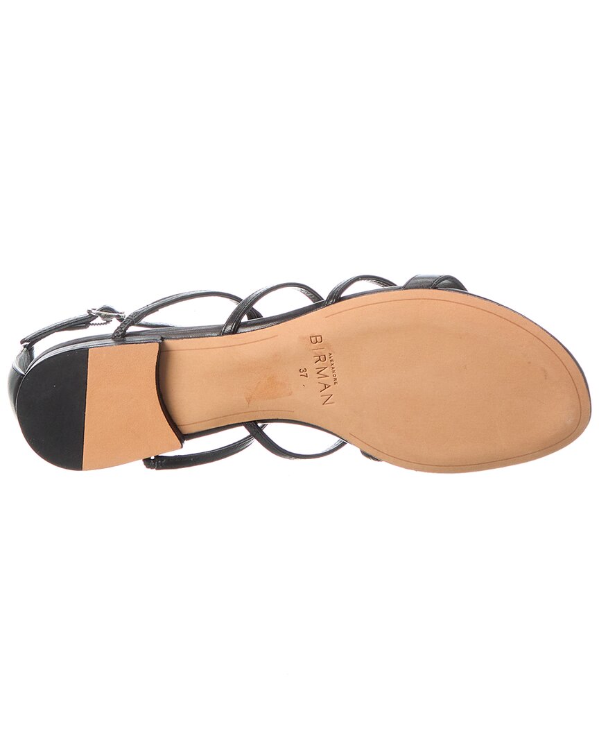 Alexandre Birman Alice Leather Sandal, черный — фото 4